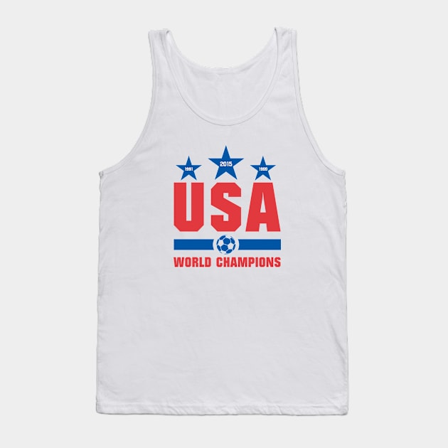 USA World Champions Tank Top by Ryan Wood Studios